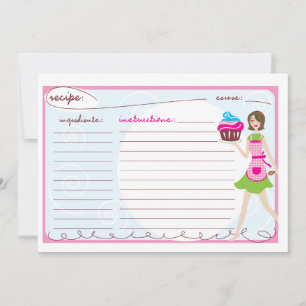 Placas de recebimento de Cupcake rosa