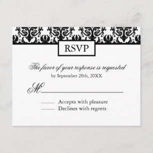 Placas de resposta de Damasco Preto e Branco - RSV