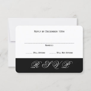 Placas de resposta de eventos simples preto e bran
