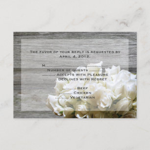 Placas de Resposta de Flores Brancas Russas com Op