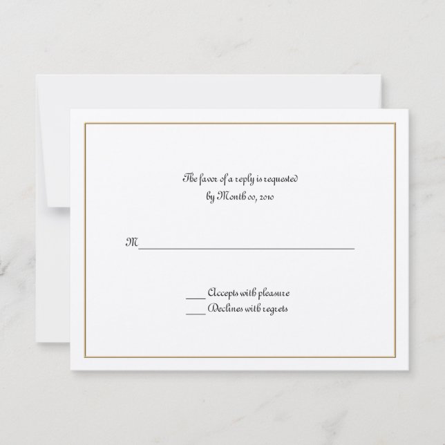 Placas de resposta de quadro Dourado (Frente)