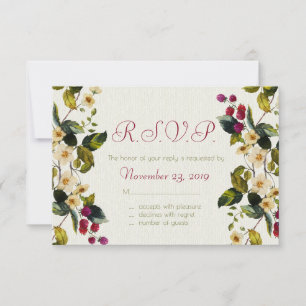 Placas de resposta para flores e berries
