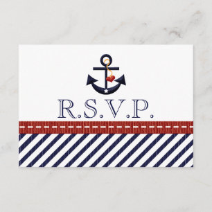 Placas de resposta RSVP Ancorante Náutica