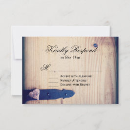 Placas de resposta RSVP de casamento para cadeado 