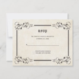 Placas de resposta RSVP de Contato