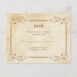 Placas de resposta RSVP de Contato