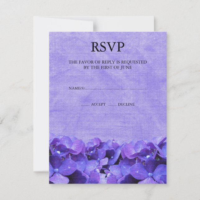 Placas de resposta RSVP de Hydrangea RRPV (Frente)