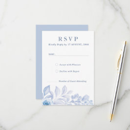 Placas de resposta RSVP Floral Clássica Romântica