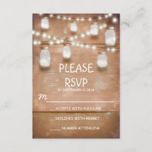 placas de RSVP de travas e de pedras