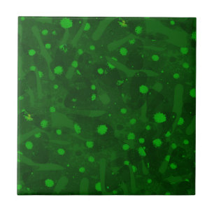 Placas de tinta verde-clara.