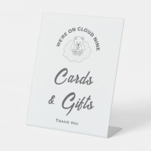 Placas e presentes de Chá de fraldas Cloud Nine