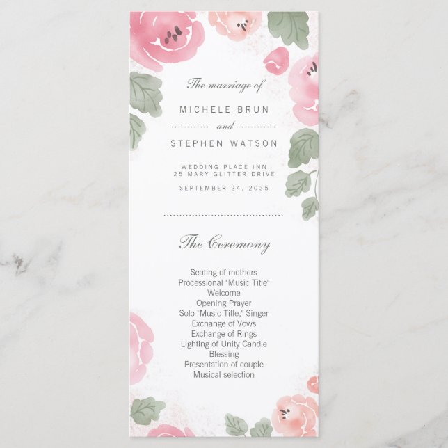Placas em rack do Programa de Casamento de Rosas R (Frente)
