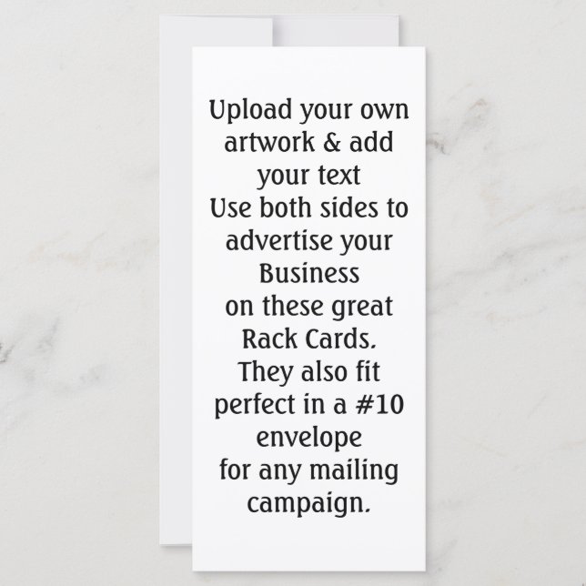 Placas em rack para empresas de 2 lados Publicidad (Frente)