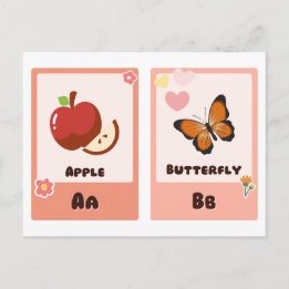 Placas embutidas do alfabeto | Cartões educativos 