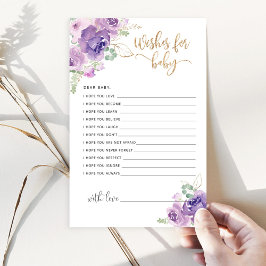 Placas florais de lilás roxas