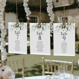 Placas gráficas elegantes para números de tabela v