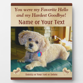 Placas Memoriais Pet Personalizadas com FOTO