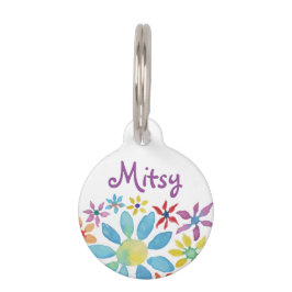 Placas Para Pet Flor da cor de água