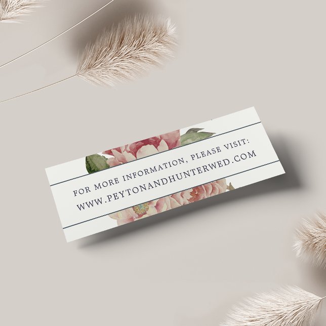 Placas para sites de casamento Blush Rosa | Mini (Criador carregado)