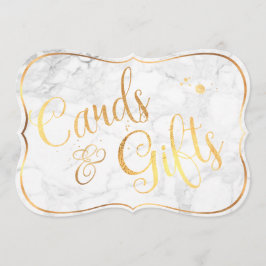 Placas PixDezines+Marble Gifts+Faux Dourado/Sinal 