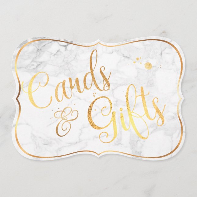 Placas PixDezines+Marble Gifts+Faux Dourado/Sinal  (Frente)