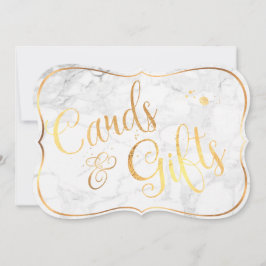 Placas PixDezines+Marble Gifts+Faux Dourado/Sinal