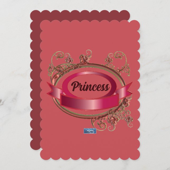 Placas planas 4 cor-de-rosa (princesa rosa)Sinais  (Frente/Verso)