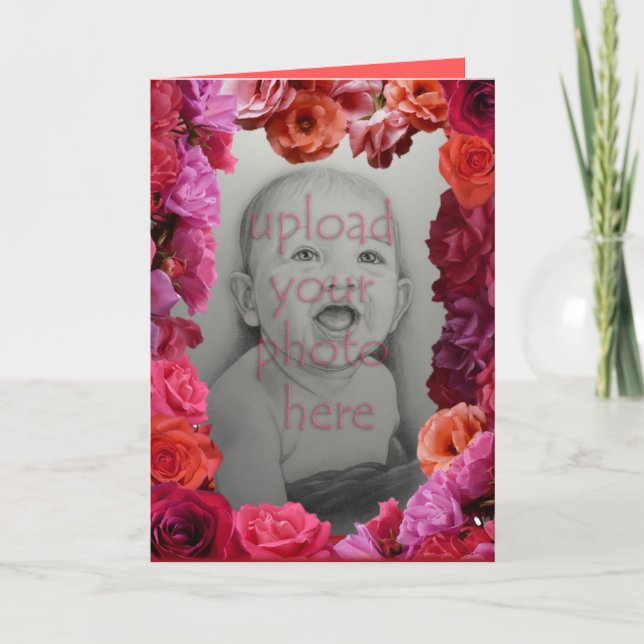 Placas-rosa cor-de-rosa Cartão de saudação persona (Frente)