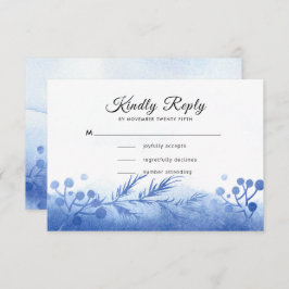 Placas RSVP Blue Winter Pine e Berries