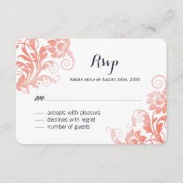 Placas RSVP Corais e Azuis