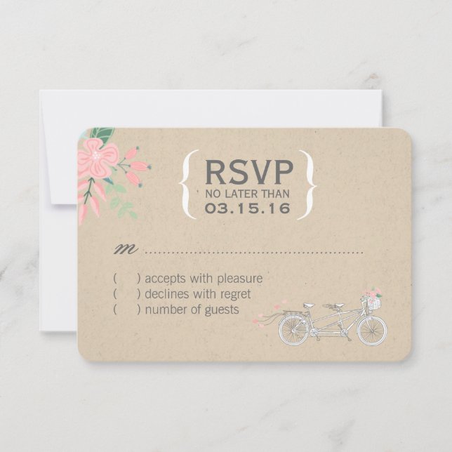 Placas RSVP de Bike de Tandem (Frente)