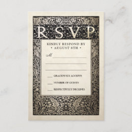 Placas RSVP de Casamento | Coleção de Champagne Iv