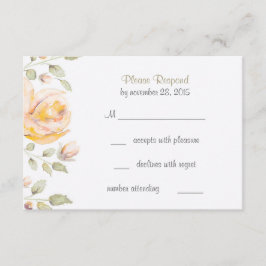 Placas RSVP de Casamento de Aquarela Floral Elegan