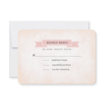 Placas RSVP de Casamento de Casas de Aquarela Rosa