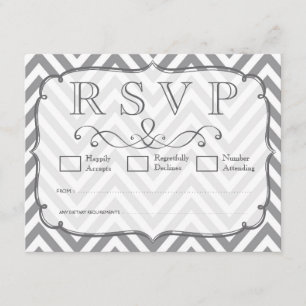 Placas RSVP de Casamento de Cinzas de Alloy & Whit