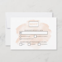 Placas RSVP de Casamento de Cores d'Água Elegante