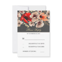 Placas RSVP de Casamento de Folha de Chalkboard Go