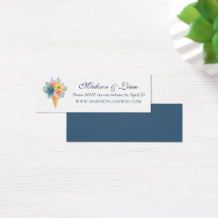 Placas RSVP de Casamento de Macaron Suculente Flor