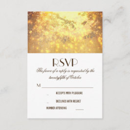 Placas RSVP de Casamento de Ramificações de Árvore
