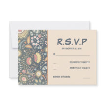 Placas RSVP de Casamento Floral