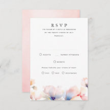 Placas RSVP de Casamento Floral Eetal