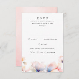 Placas RSVP de Casamento Floral Eetal