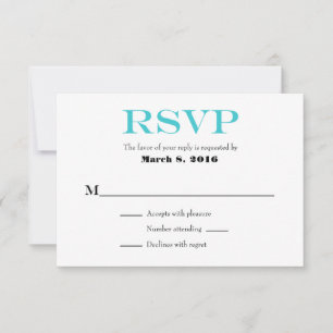 Placas RSVP de Casamento Simples e Placa Branca Tu