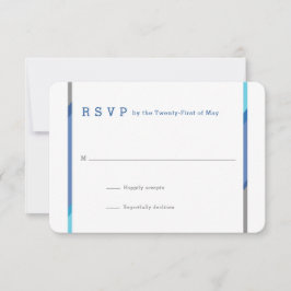 Placas RSVP do Bar Moderno Mitzvah | Azul + Teto
