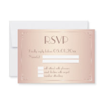 Placas RSVP do Casamento vintage Blush