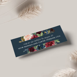 Placas RSVP do Site de Casamento de Bloom Radiant
