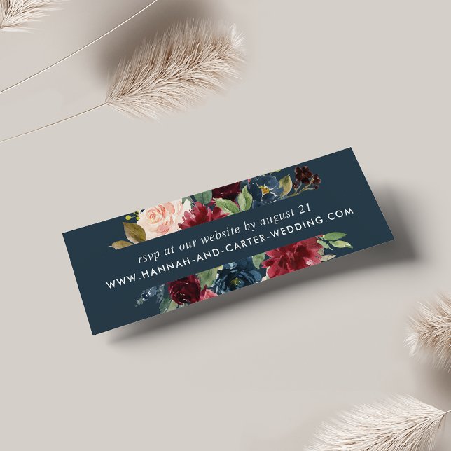 Placas RSVP do Site de Casamento de Bloom Radiant (Criador carregado)
