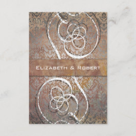 Placas RSVP Elegantes do Vintage Tuscan Damask