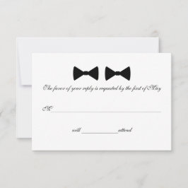 Placas RSVP "Gravatas de Arco Duplo"