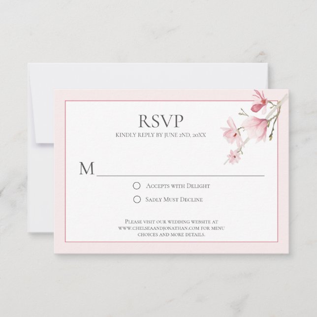 Placas RSVP Magnolia Blooms (Frente)
